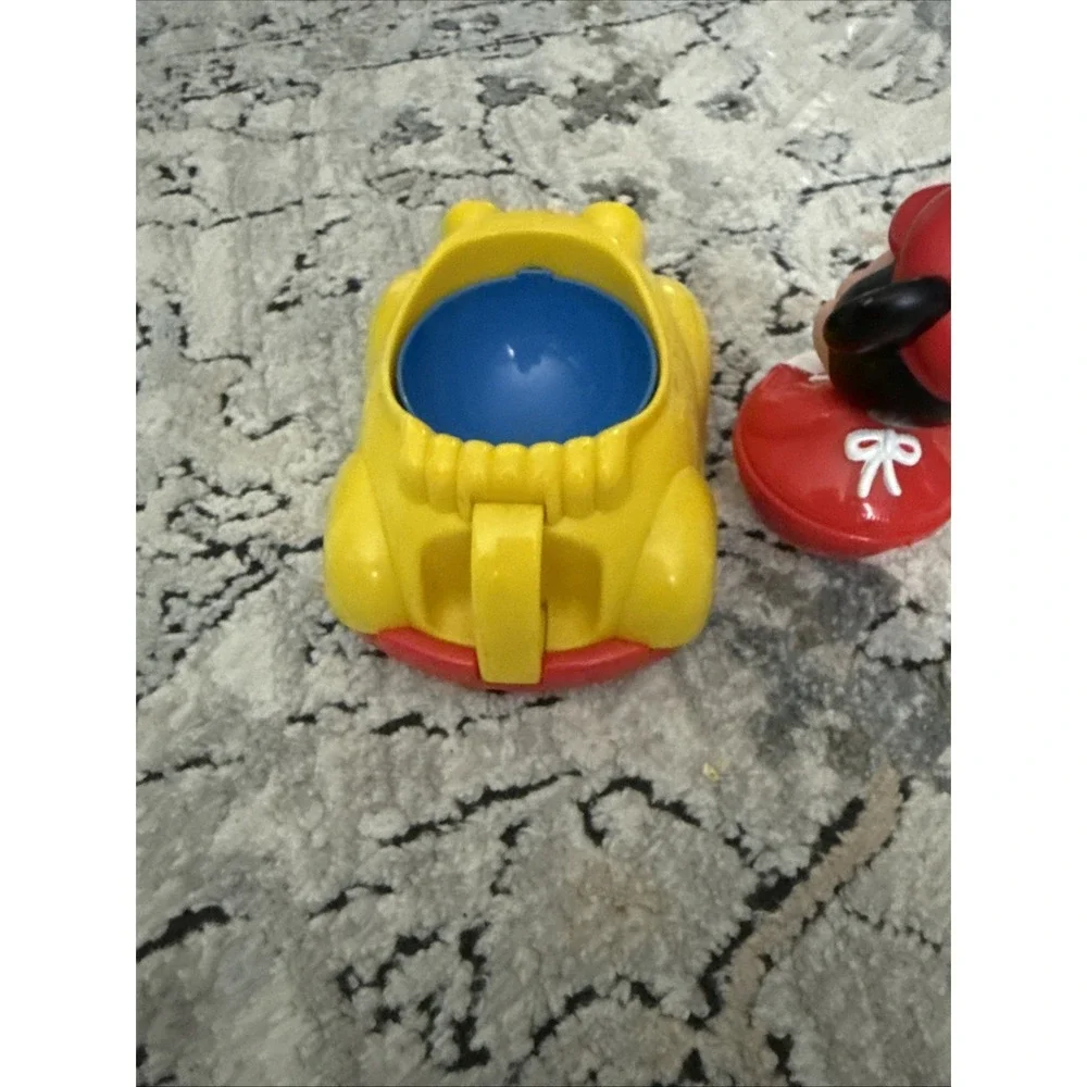 Disney Mickey Mouse Weeble Wobble Roly Poly Toy Rattle Vintage 4